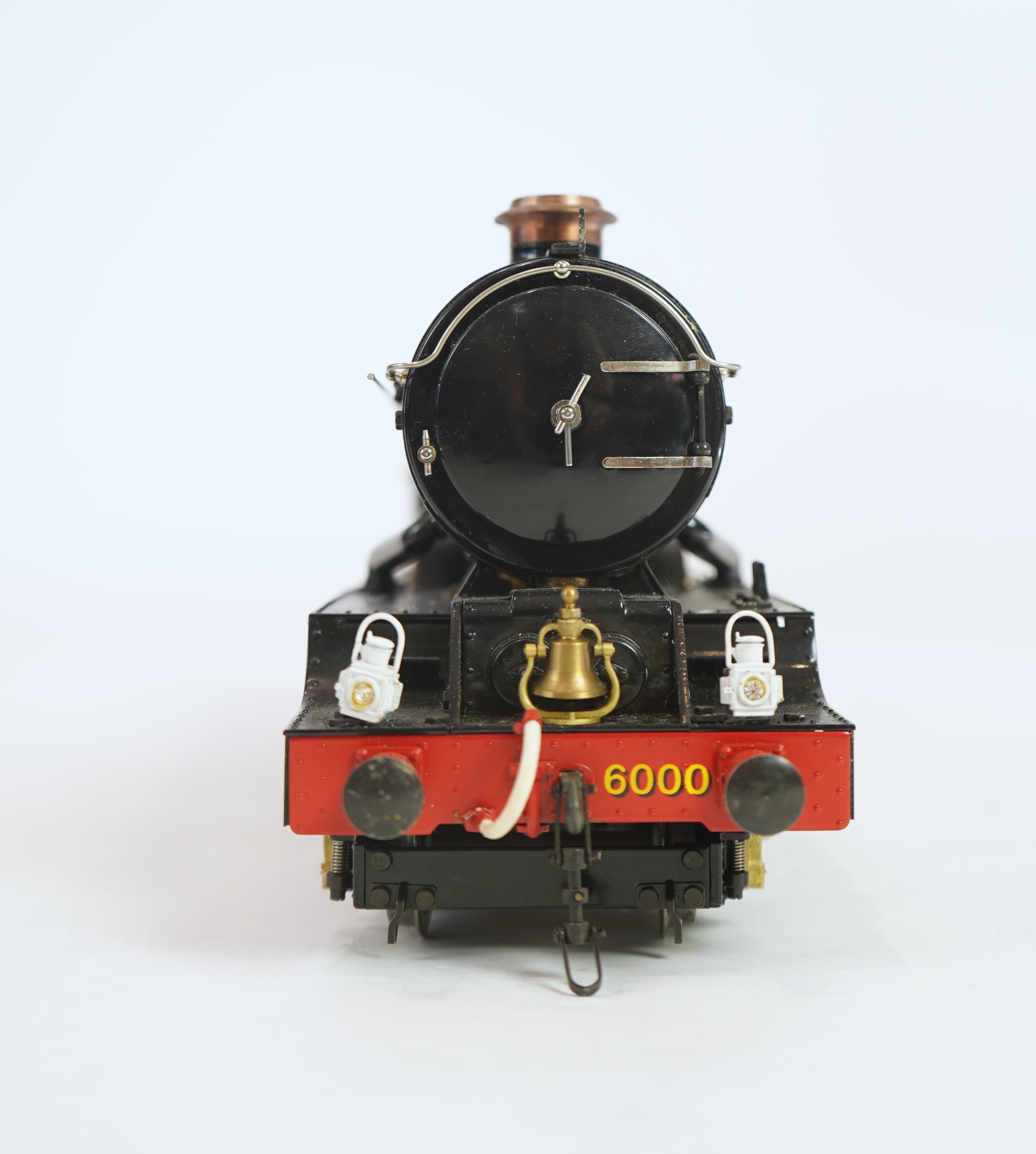 A Gauge One Aster Hobbies live steam GWR King Class, 4-6-0 tender locomotive, King George V 6000, with spirit fired working four cylinder motion, with assembly and operating instructions.